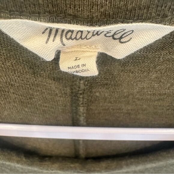 Madewell Highpoint Tank Dress Color Heather Woodland Size Large Swing Dress - Picture 9 of 10